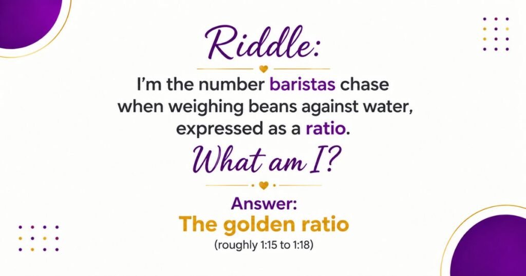 Coffee riddles with answers
